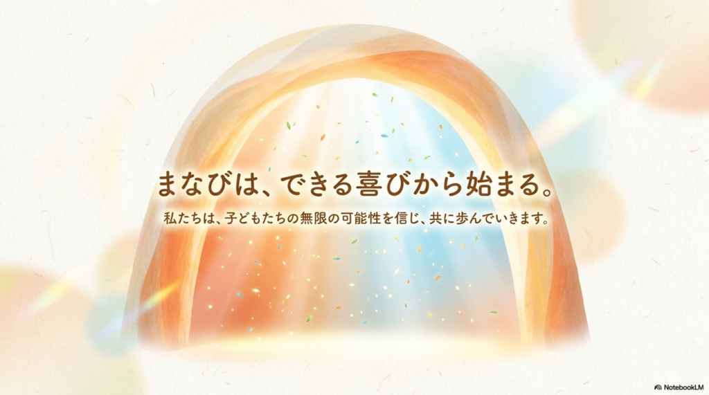 まなびは、できる喜びから始まる。
私たちは、子供たちの無限の可能性を信じ共に歩んでいきます。